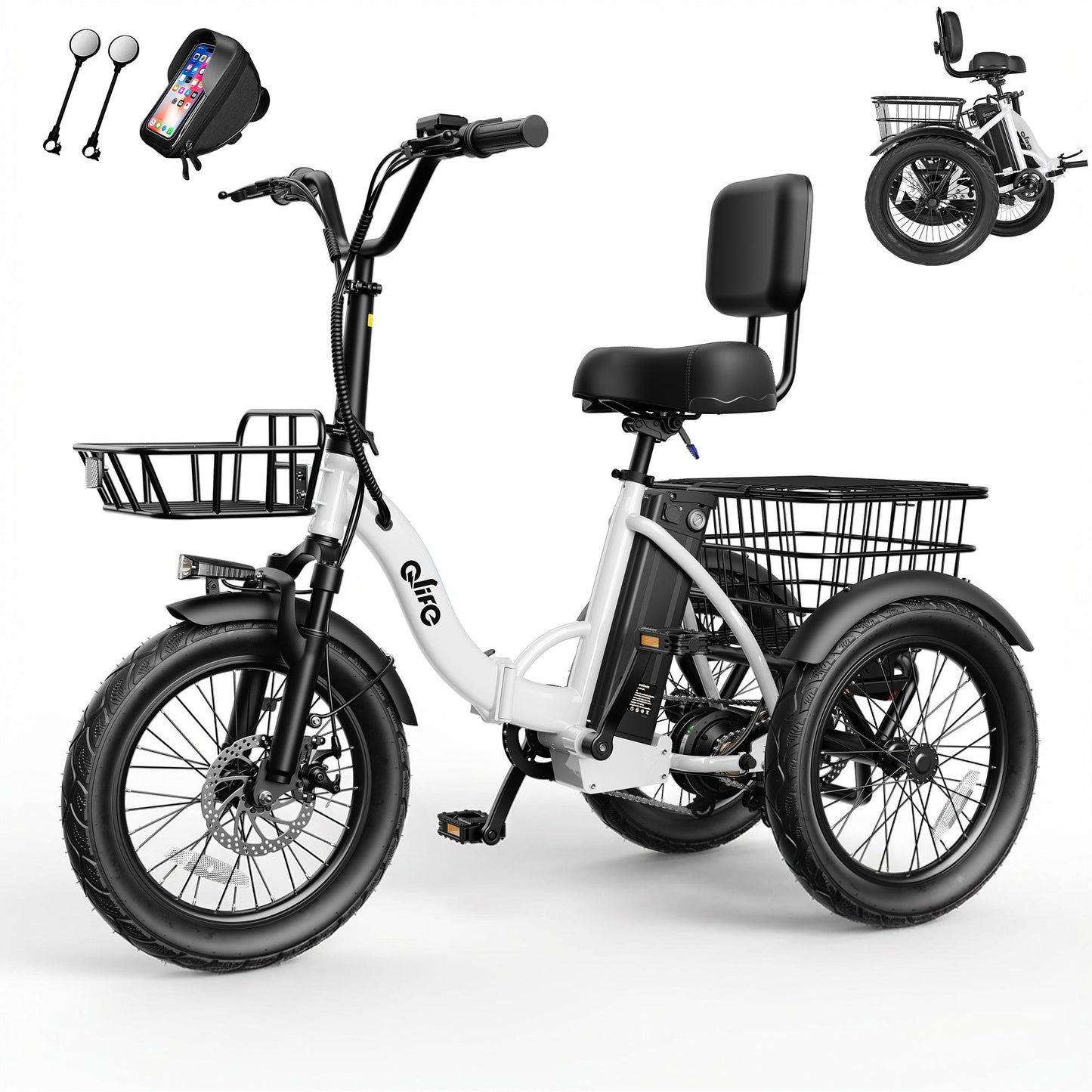 EB58Electric Folding Tricycle for Adults