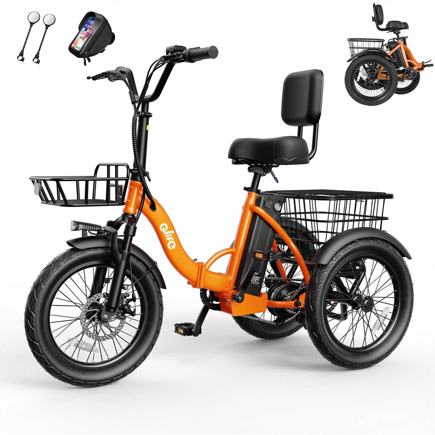 EB58Electric Folding Tricycle for Adults