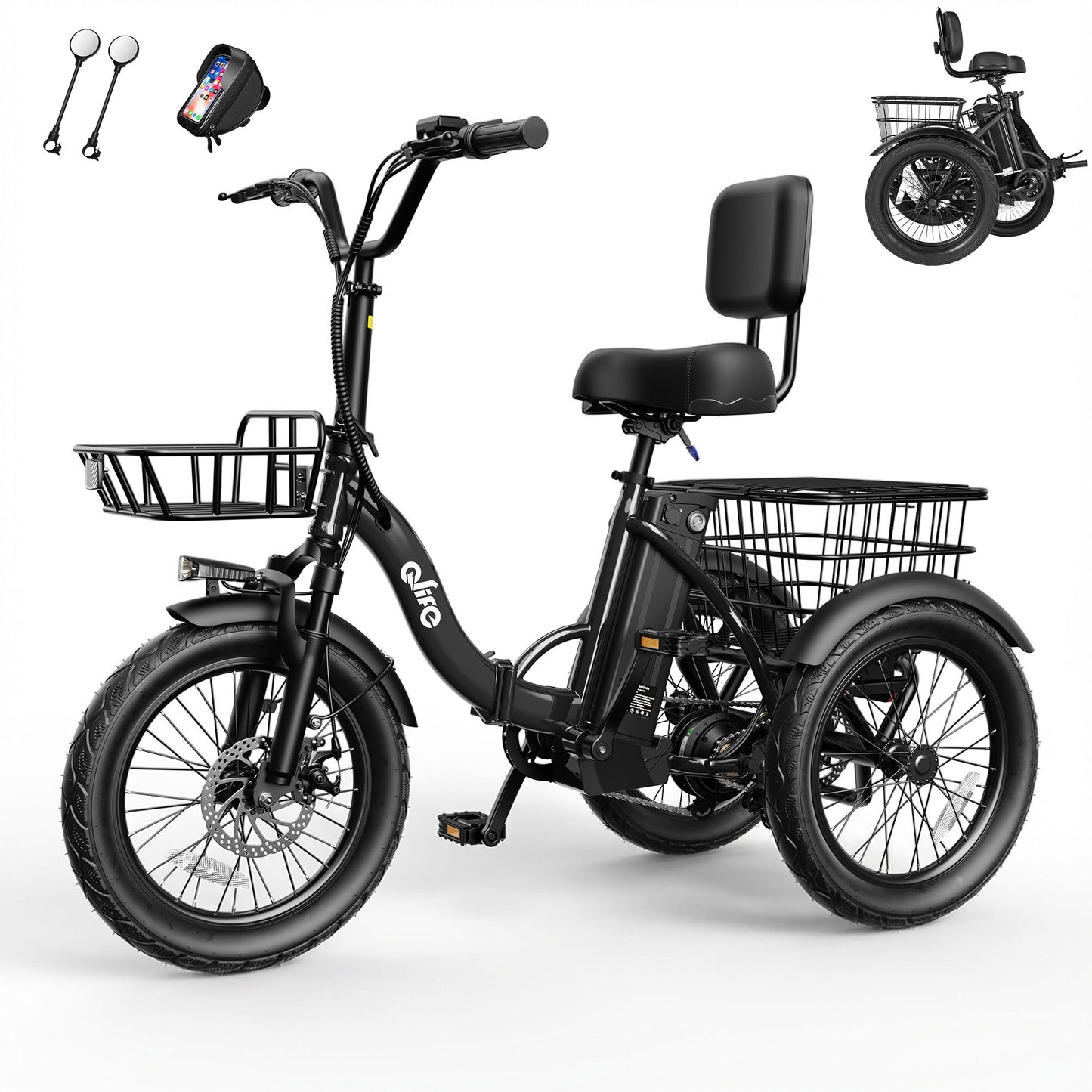 EB58Electric Folding Tricycle for Adults