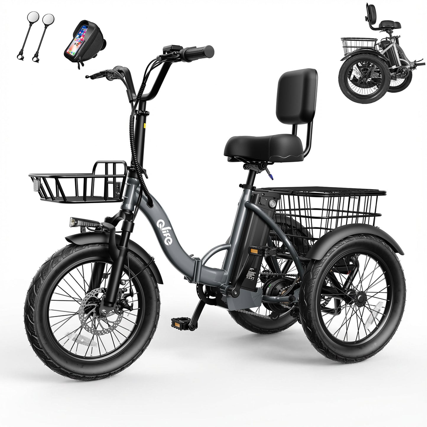 EB58Electric Folding Tricycle for Adults
