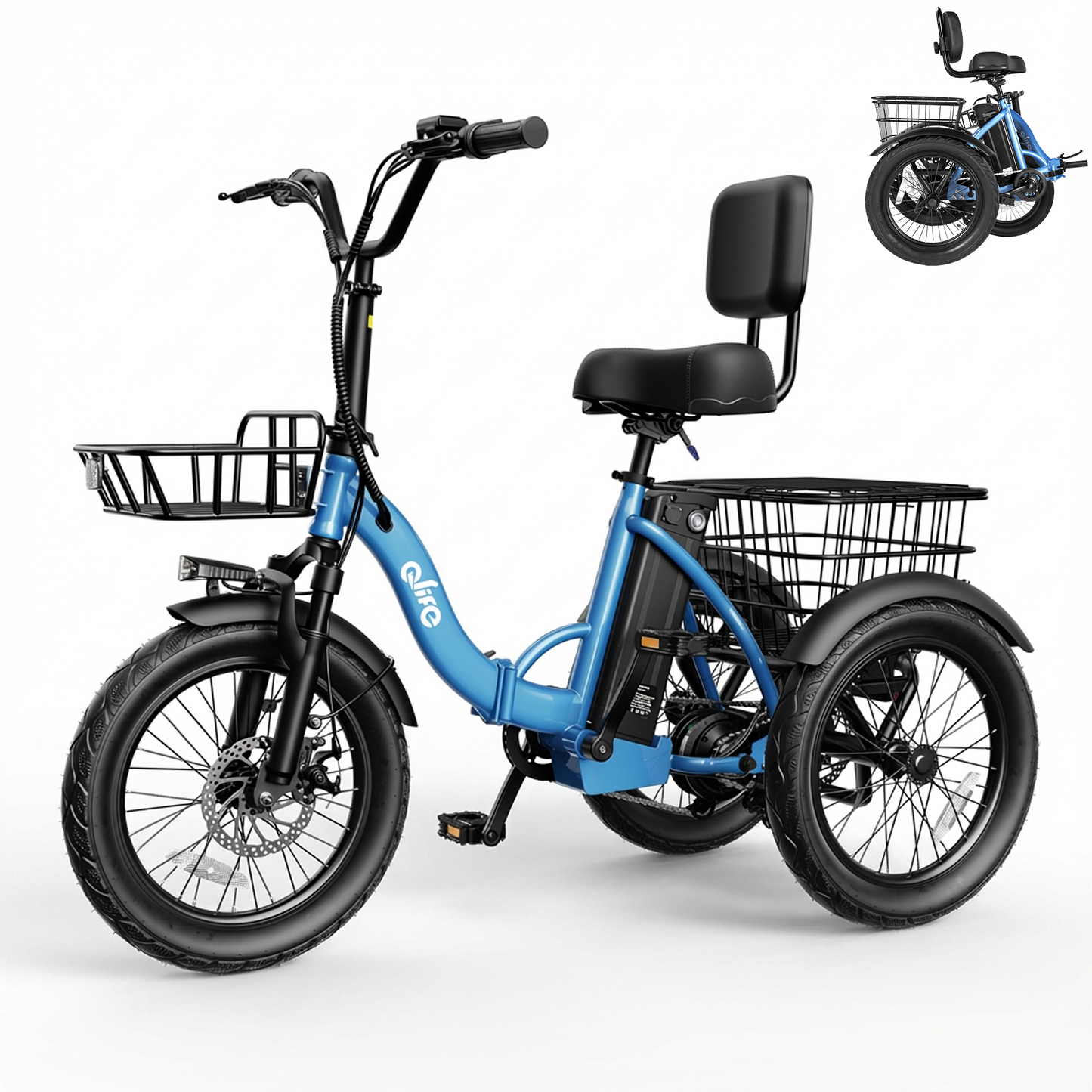 EB58Electric Folding Tricycle for Adults