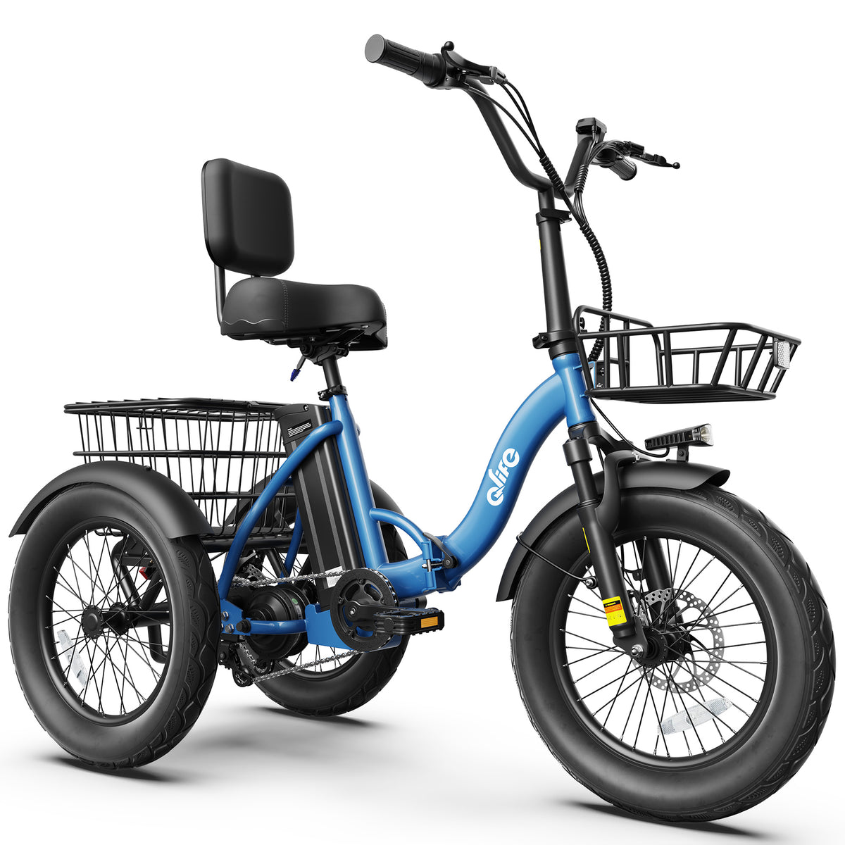 Hopepeak EB58Plus Triker 2.0 Folding 3 Wheel Electric Tricycle for Adults