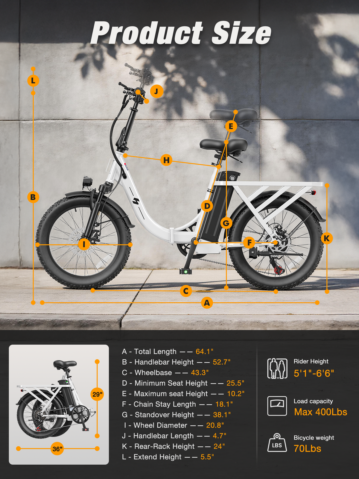 HP28 Hopepeak Z10 Folding Electric Bike for Adults, 500W Motor 28 MPH, 48V 13.5Ah Removable Battery, 20" Fat Tire Foldable EBike with 7-Speed