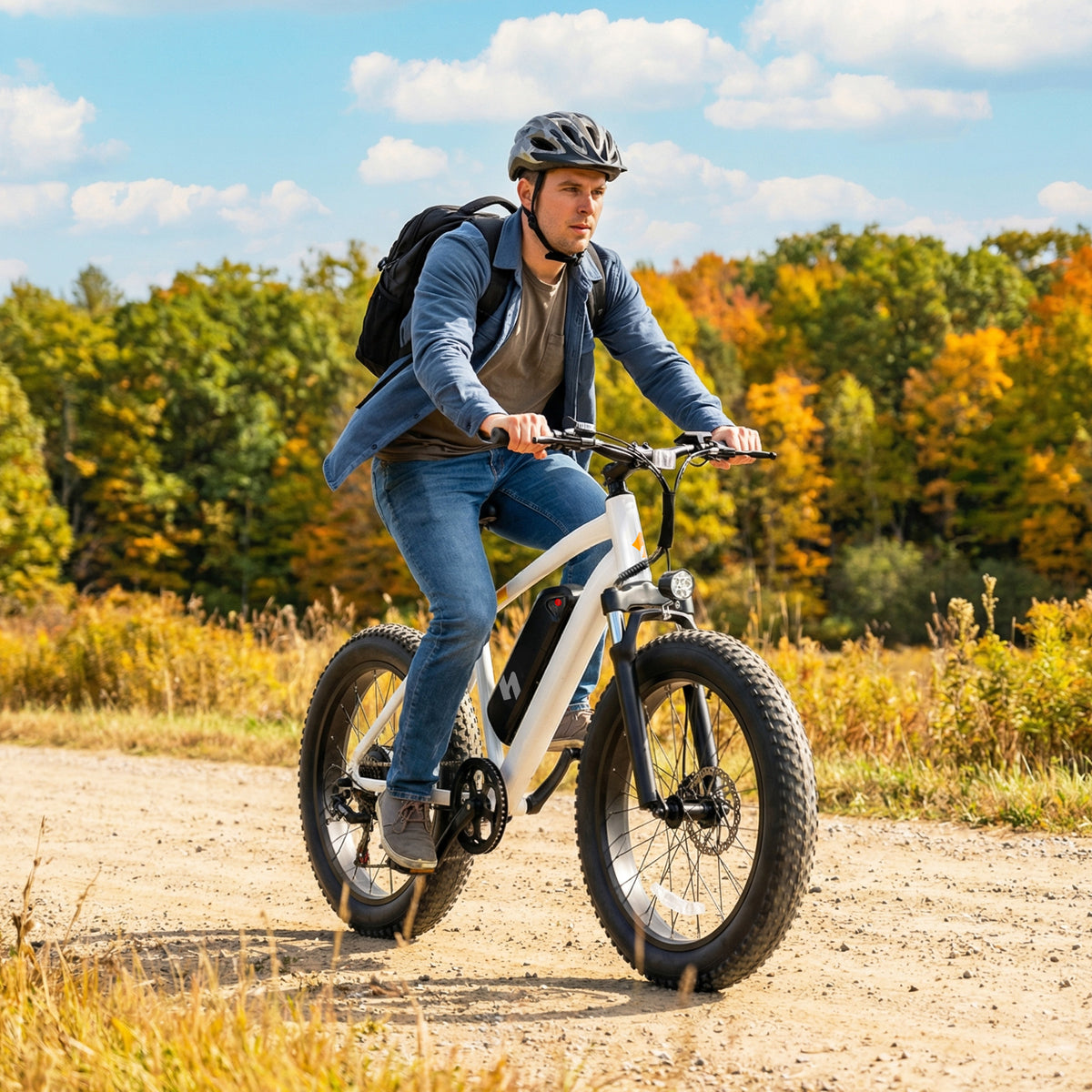 HP50 Hopepeak Racer Fat Tire Electric Bike for Adults, 48V 10.4AH Removable Battery with 500W Motor 28mph, Electric Mountain Bike, 20X4.0 Step-Over E-MTB with 7-Speed