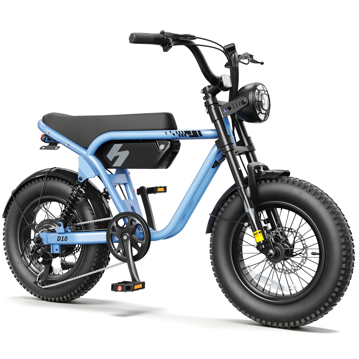 AA HP56 Actbest Electric Bike for Adults, 16"x 4.0" Fat Tire Ebike, 750W (Peak 1500W) 48V 10.4Ah 25MPH Full Suspension, E-Mountain Bicycle
