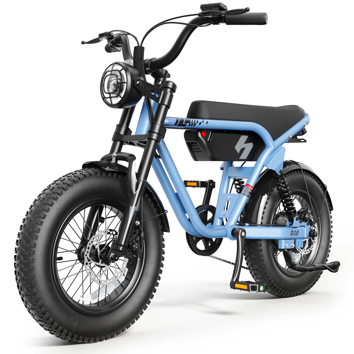 AA HP56 Actbest Electric Bike for Adults, 16"x 4.0" Fat Tire Ebike, 750W (Peak 1500W) 48V 10.4Ah 25MPH Full Suspension, E-Mountain Bicycle