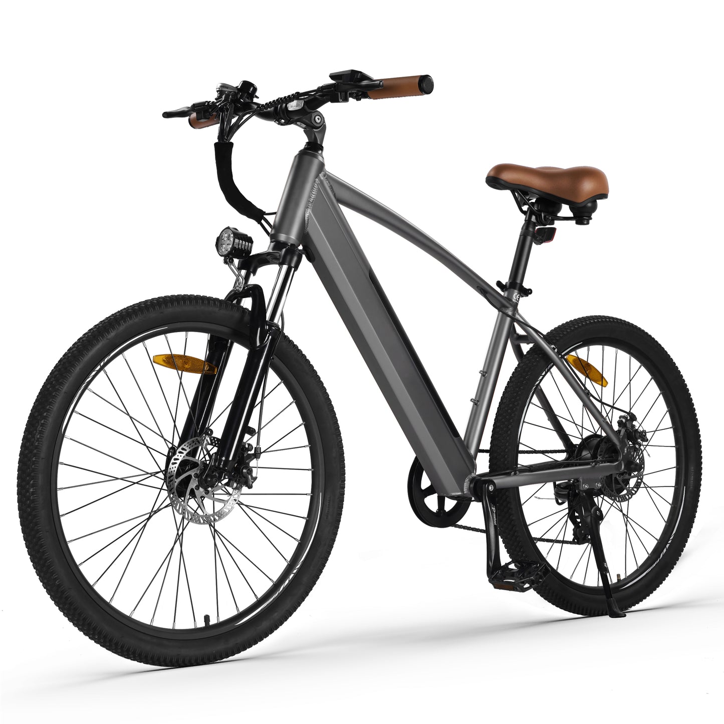 Actbest Core Electric Bike for Adults, 27.5" Step Thru Electric Bicycle, Peak 750W Brushless Motor, 48V Removable Battery, up to 20MPH Cruiser Ebike with 7-Speed (Gray)