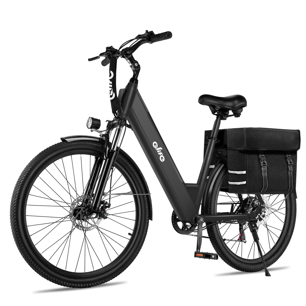 AA 16Plus-cs Actbest 26" Electric Bike for Woman, 500W Powerful Motor, 48V 7.8Ah Battery , 7-Speed, Front Suspension & LCD Display, Wide saddle suitable for women riders, Mountain EBike for Adults