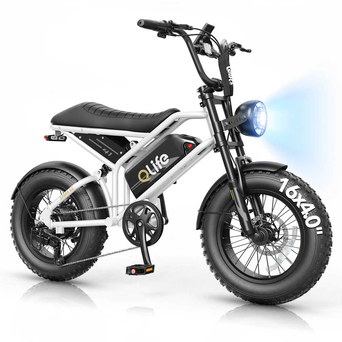 Hopepeak EB41Plus Spark D2 16x4.0" EBike,Fat Tires Electric Bike for Adults
