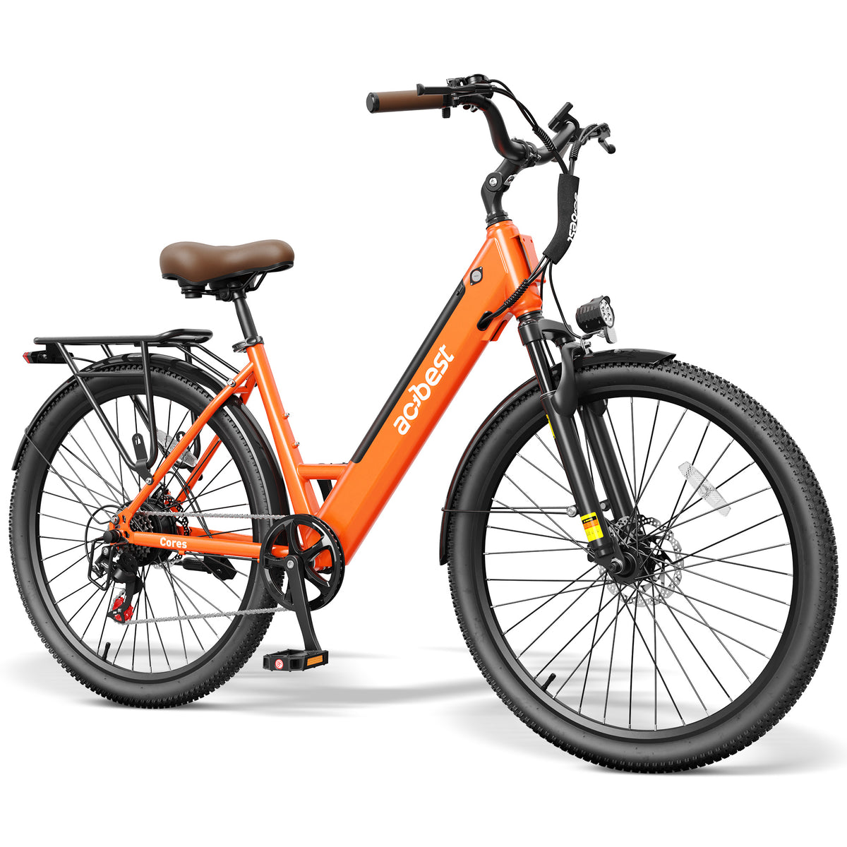 AA AT4627 ACTBEST Electric Bike for Adults/Woman, Cores 27.5" Electric Bike Up to 70 Miles Long Range, with 500W Motor, 48V 12Ah Removable Battery, 7-Speed Mountain E Bike