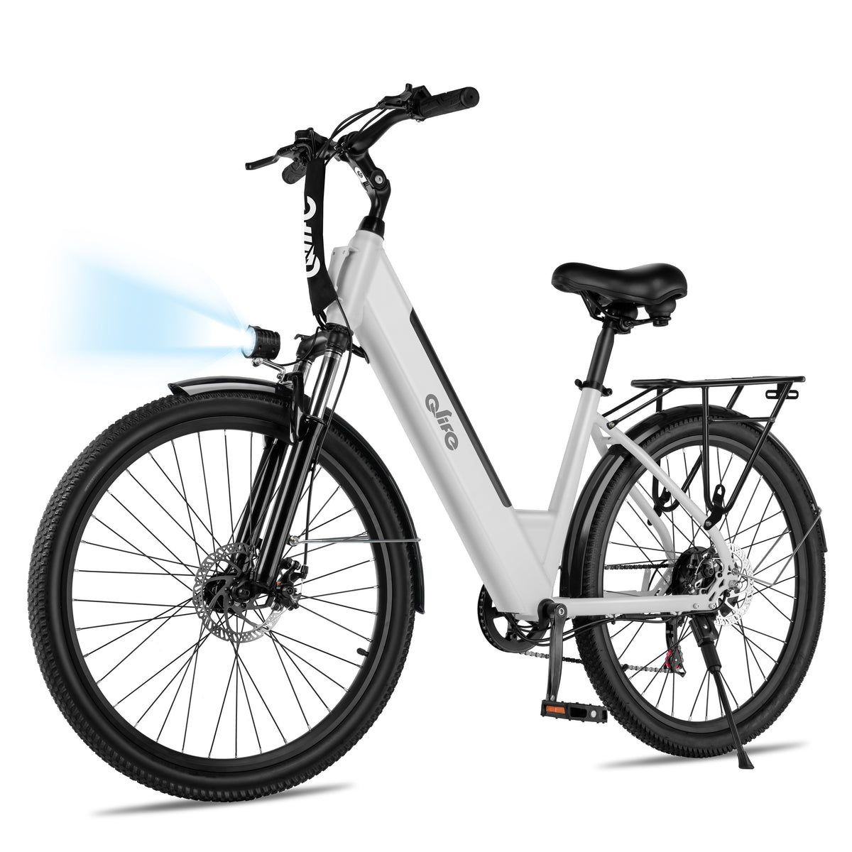 AA 16Plus-cs Actbest 26" Electric Bike for Woman, 500W Powerful Motor, 48V 7.8Ah Battery , 7-Speed, Front Suspension & LCD Display, Wide saddle suitable for women riders, Mountain EBike for Adults
