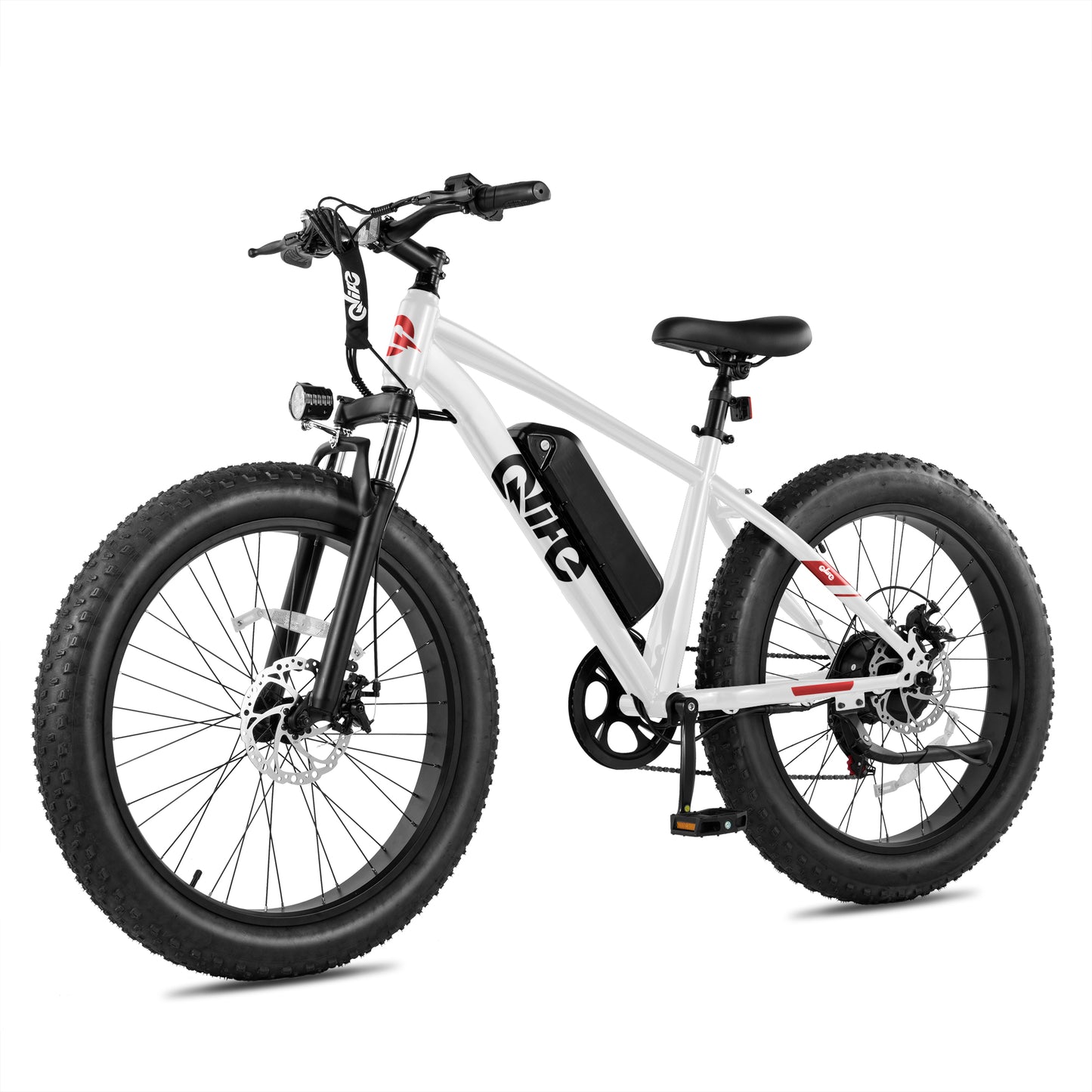 Hopepeak EB13 26" Fat Tire Electric Bike, Peak 1500W Motor 48V 13Ah Adult eBike Up to 28MPH Electric Bicycle, 4.0 Fat Tire Electric Mountain Bike, 7-Speed, Removable Battery