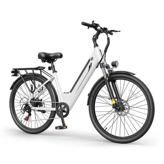 Actbest 26" Electric Bike for Women, Peak 1200W Motor, 48V 15Ah Battery, 7-Speed, Front Suspension, LCD Display, Wide Saddle, Mountain E-Bike for Adults