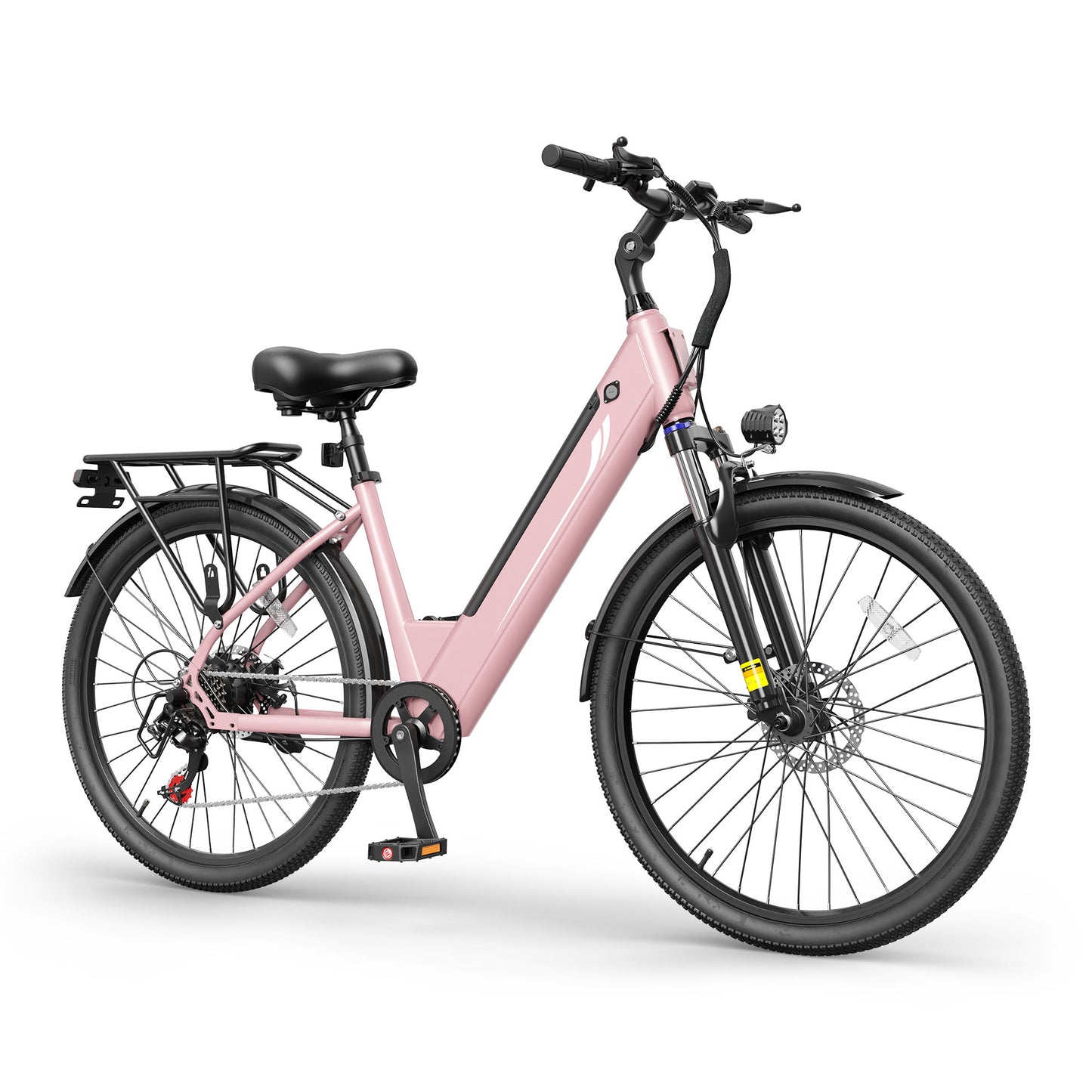 Actbest 26" Electric Bike for Women, Peak 1200W Motor, 48V 15Ah Battery, 7-Speed, Front Suspension, LCD Display, Wide Saddle, Mountain E-Bike for Adults